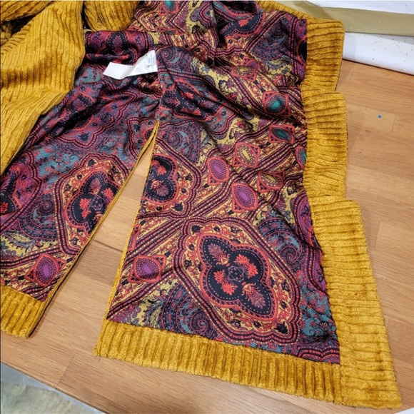 Free People Delphine Kimono Gold Coat XS/S - Picture 8 of 11